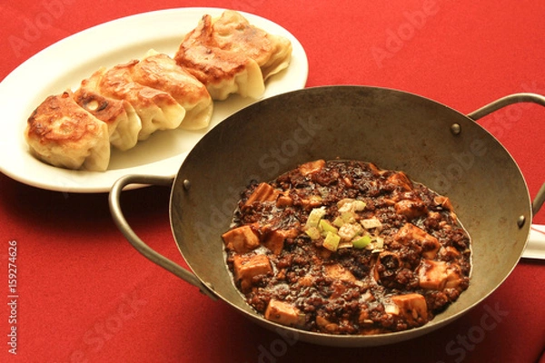 Obraz 麻婆豆腐と餃子