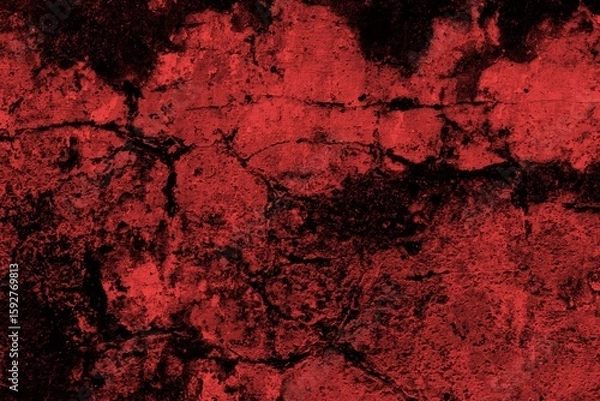 Fototapeta red texture background, Deep textured red abstract background with a rustic and vintage look, ideal for creative projects