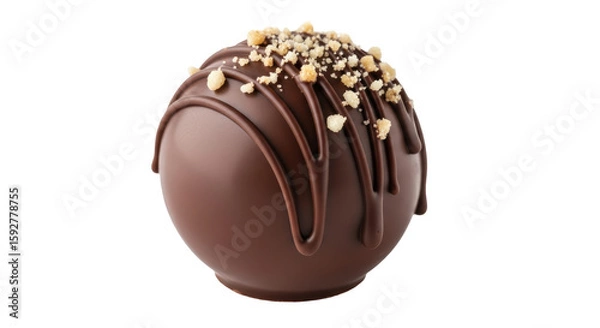 Fototapeta Isolated Chocolate Truffle