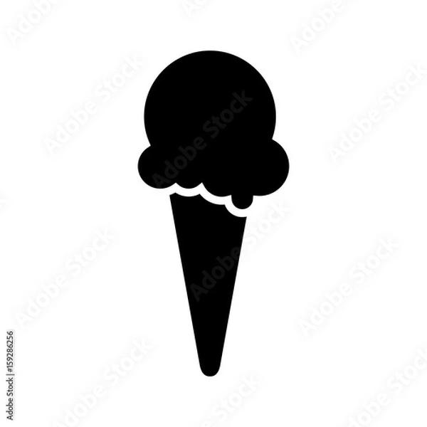 Fototapeta Eis - Piktogramm - schwarz