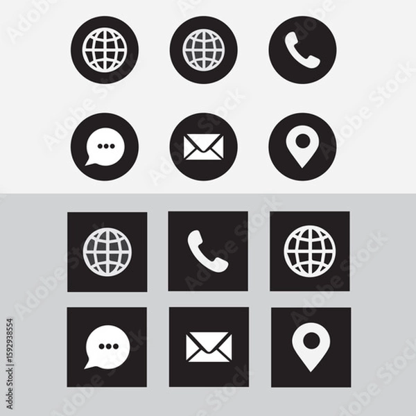 Obraz set of web icons 
