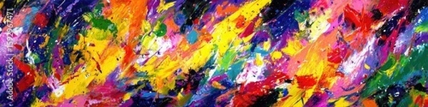 Fototapeta Abstract Colorful Brushstrokes