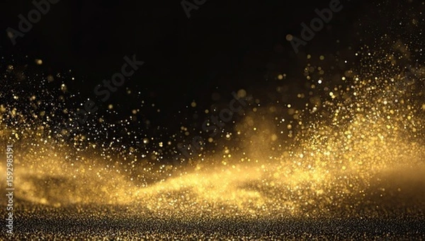 Fototapeta Abstract gold glitter background