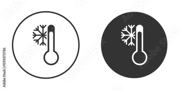 Obraz Cold icon. Black filled vector illustration. vector logo template