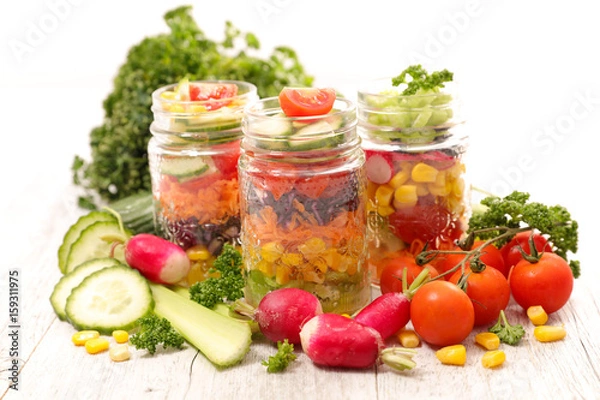 Fototapeta rainbow salad