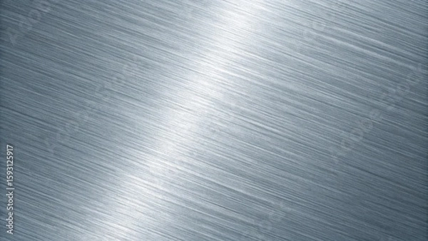 Fototapeta The diagonal brushed metal texture creates a dynamic and modern background with its sleek, polished surface
