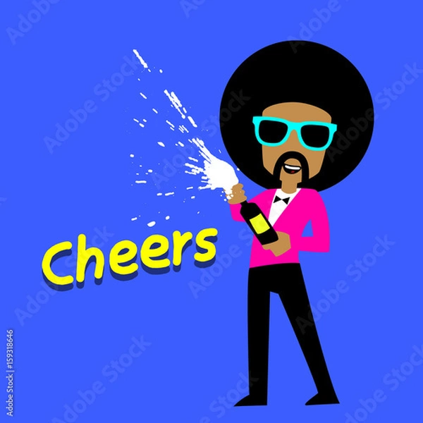 Fototapeta afro cheers