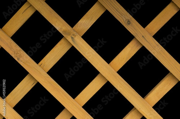 Obraz Wooden Planks on a black background