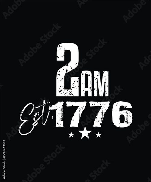 Obraz 2AM EST T SHIRT DESIGN.