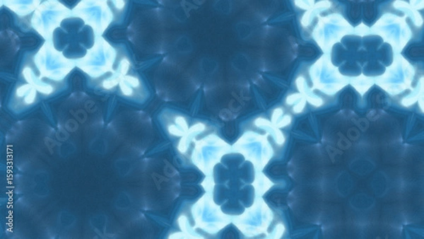 Fototapeta Abstract Radiant Burst with Soft Grain Texture, Symmetrical Glow Pattern in Psychedelic Style, Radiating Circular Abstract with Subtle Noise, Kaleidoscopic Starburst with Gradient Flow