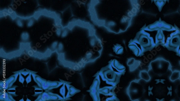 Fototapeta Abstract Radiant Burst with Soft Grain Texture, Symmetrical Glow Pattern in Psychedelic Style, Radiating Circular Abstract with Subtle Noise, Kaleidoscopic Starburst with Gradient Flow