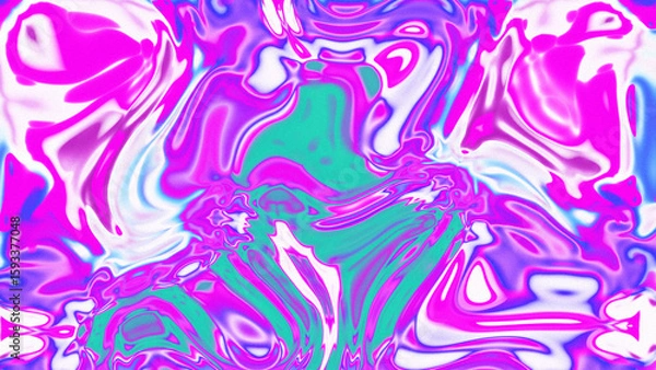 Fototapeta Fluid Marble Texture with Organic Flow, Abstract Liquid Pattern with Wavy Structure, Melted Surface Design with Soft Transitions, Psychedelic Swirl Texture with Marble Effect