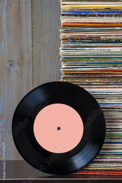 Fototapeta Old vinyl record