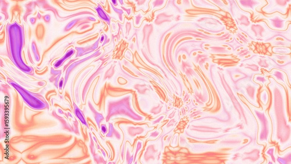 Fototapeta Fluid Marble Texture with Organic Flow, Abstract Liquid Pattern with Wavy Structure, Melted Surface Design with Soft Transitions, Psychedelic Swirl Texture with Marble Effect