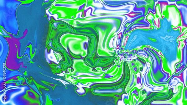 Fototapeta Fluid Marble Texture with Organic Flow, Abstract Liquid Pattern with Wavy Structure, Melted Surface Design with Soft Transitions, Psychedelic Swirl Texture with Marble Effect