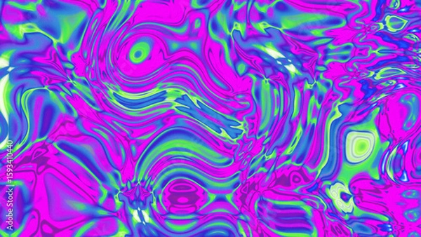 Fototapeta Fluid Marble Texture with Organic Flow, Abstract Liquid Pattern with Wavy Structure, Melted Surface Design with Soft Transitions, Psychedelic Swirl Texture with Marble Effect