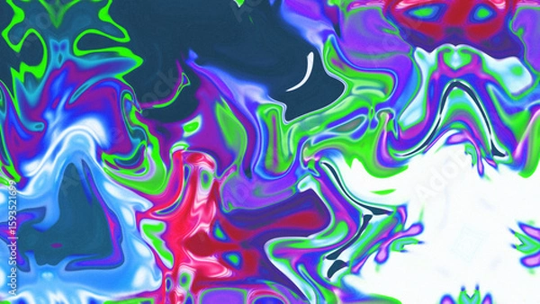 Fototapeta Fluid Marble Texture with Organic Flow, Abstract Liquid Pattern with Wavy Structure, Melted Surface Design with Soft Transitions, Psychedelic Swirl Texture with Marble Effect