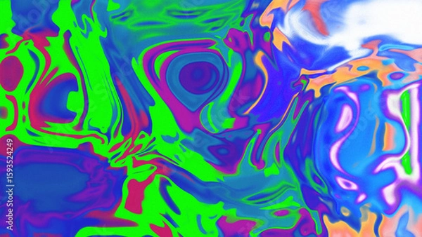 Fototapeta Fluid Marble Texture with Organic Flow, Abstract Liquid Pattern with Wavy Structure, Melted Surface Design with Soft Transitions, Psychedelic Swirl Texture with Marble Effect