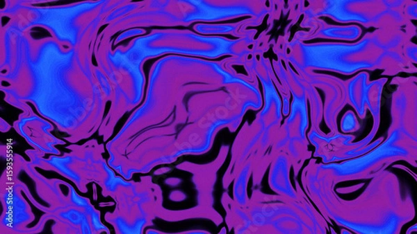 Fototapeta Fluid Marble Texture with Organic Flow, Abstract Liquid Pattern with Wavy Structure, Melted Surface Design with Soft Transitions, Psychedelic Swirl Texture with Marble Effect