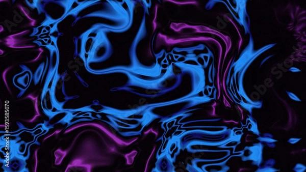 Obraz Fluid Marble Texture with Organic Flow, Abstract Liquid Pattern with Wavy Structure, Melted Surface Design with Soft Transitions, Psychedelic Swirl Texture with Marble Effect