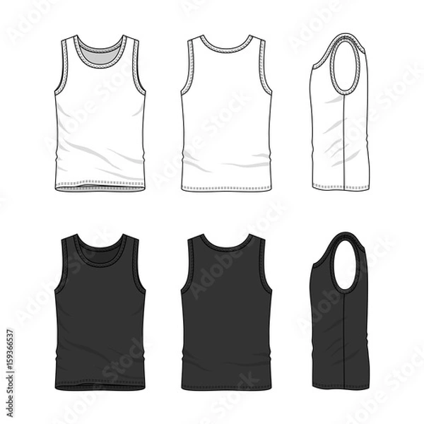 Obraz Set of male undershirt.