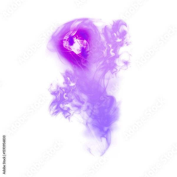 Obraz Purple ghost for Halloween with transparent background
