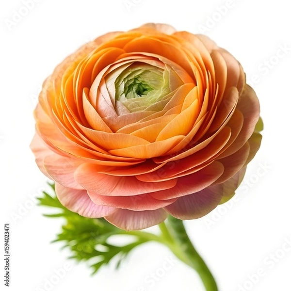 Obraz  Ranunculus flower on white background