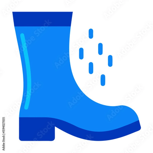 Obraz rubber boots with water drops