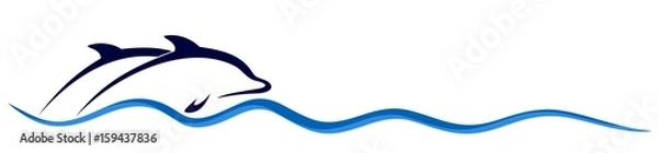 Obraz Logo delfinów.