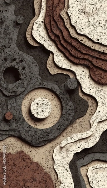 Obraz Textured Layered Abstraction