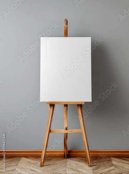 Fototapeta Blank canvas on an easel