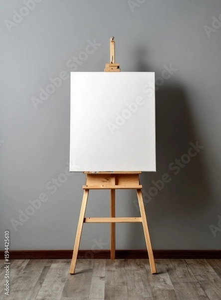 Fototapeta Blank canvas on easel