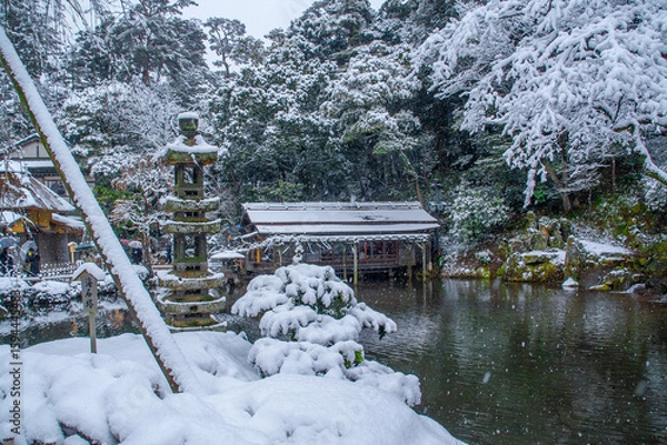 Fototapeta 雪の兼六園