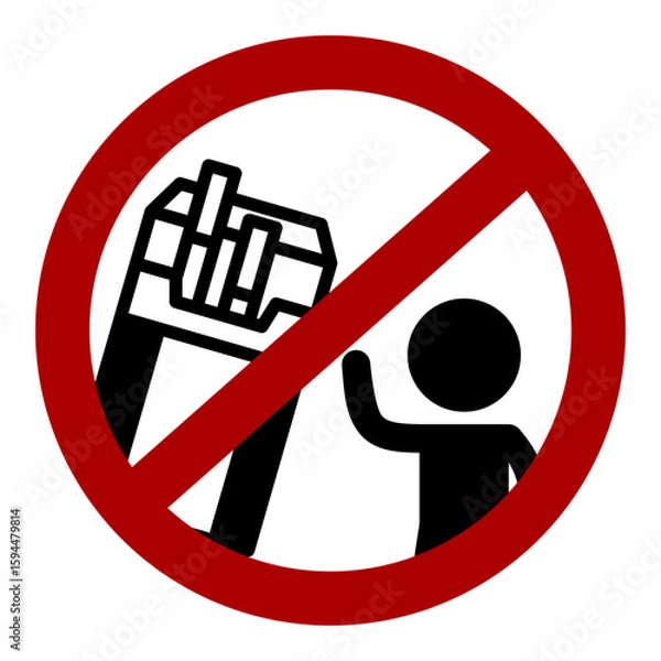 Obraz No cigarettes for minor / children