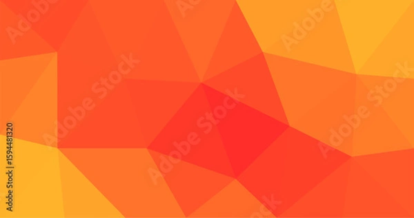 Obraz Orange geometric triangular low poly style gradient illustration graphic background