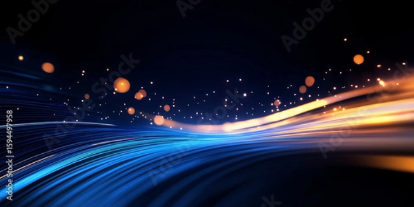 Fototapeta Light and particle background