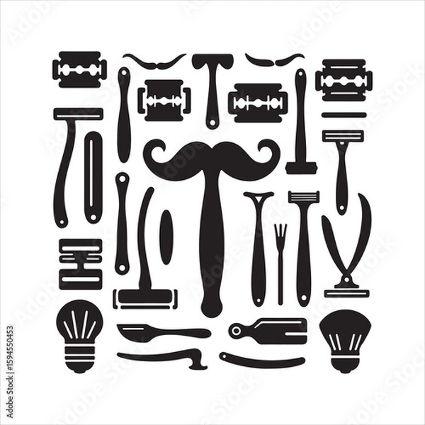 Fototapeta Classic Safety Razors for a Smooth Shave and Timeless Grooming Experience