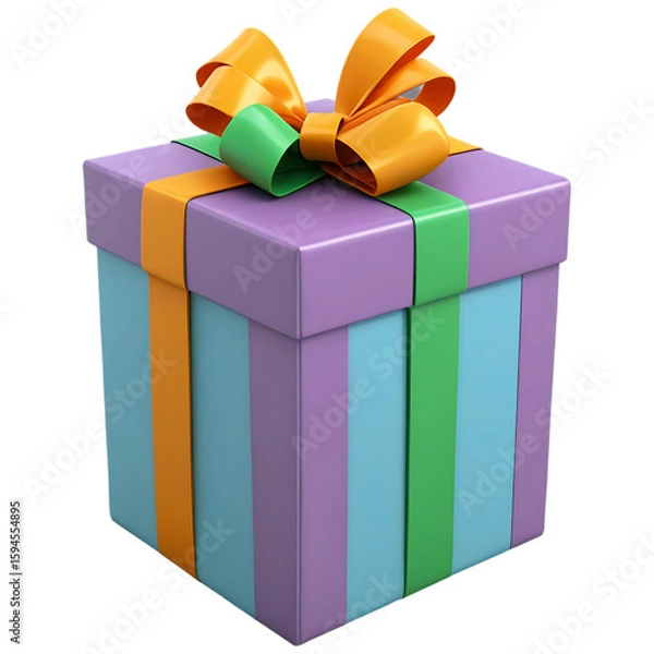 Obraz gift box isolated on white