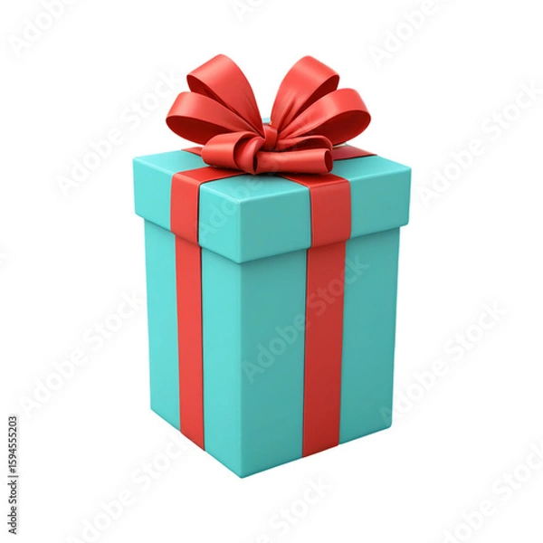 Obraz gift box isolated on white