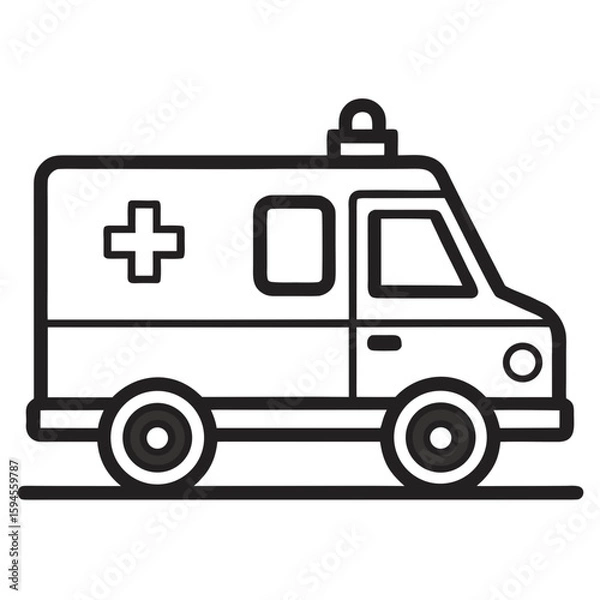 Obraz vector fire truck