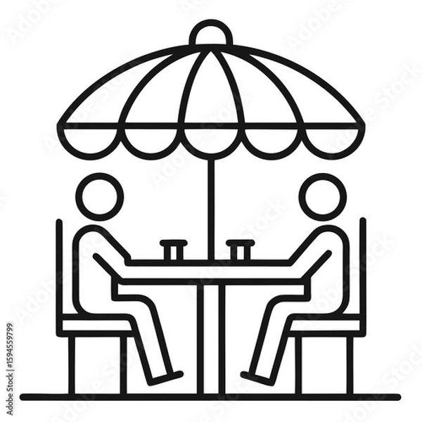 Obraz couple in cafe