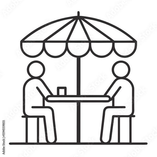 Obraz couple in cafe