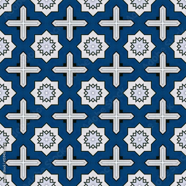 Obraz blue and white cross