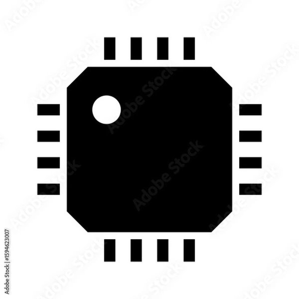 Obraz Computer chip icon. chip icon