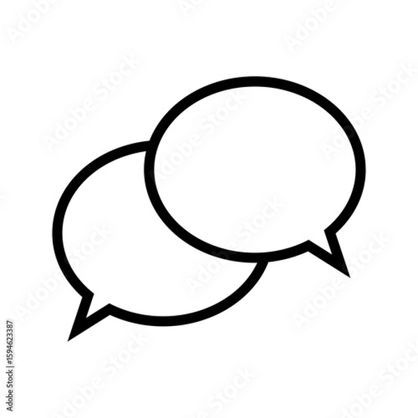 Fototapeta Speech Bubble Chat Icon Vector
