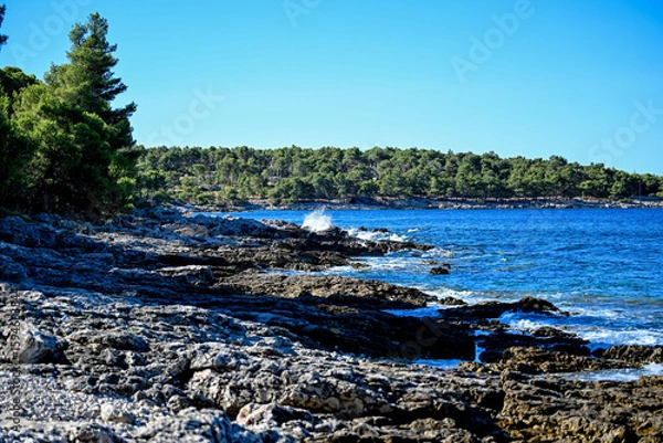 Fototapeta HRV, Kroatien, Brac, Insel in Dalmatien, Milna