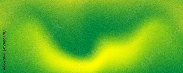 Fototapeta Noisy grain texture effect green and lime color gradient banner background. green grain texture background.eps 10