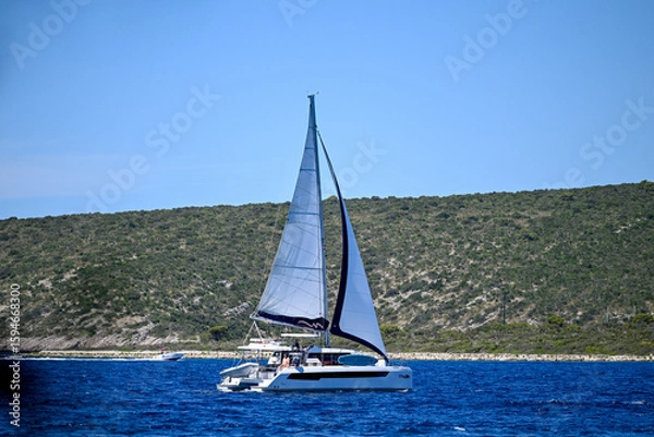 Fototapeta HRV, Kroatien, Brac, Insel in Dalmatien, Milna