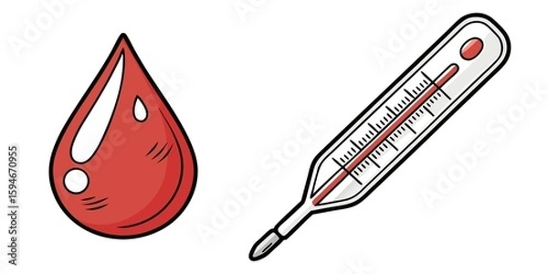 Obraz vector blood drop