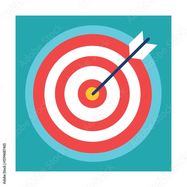 Obraz Target Icon for Goal Setting and Achievement Tracker
